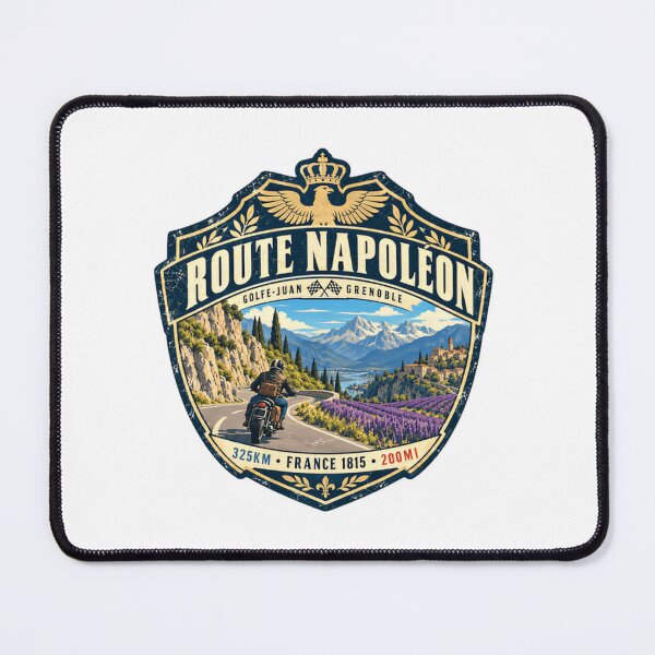 Item preview, Route Napoleon Golfe-Juan Grenoble France Motorcycle Rider Road Trip designed and sold by Simsimah26Parks.