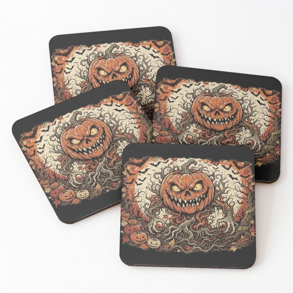 Item preview, Vintage Halloween Pumpkin Monster Horror Streetwear T-Shirt Graphic designed and sold by Laugh & Rewind .