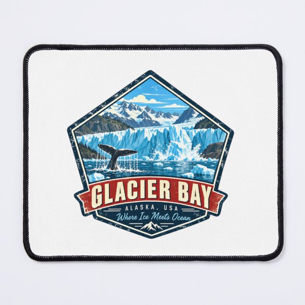 Item preview, Glacier Bay Alaska USA Where Ice Meets Ocean National Park Travel Souvenir designed and sold by Simsimah26Parks.