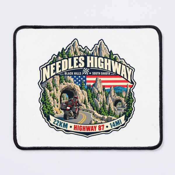 Item preview, Needles Highway Black Hills South Dakota Highway 87 Motorcycle Rider Travel designed and sold by JonesFlora2025.