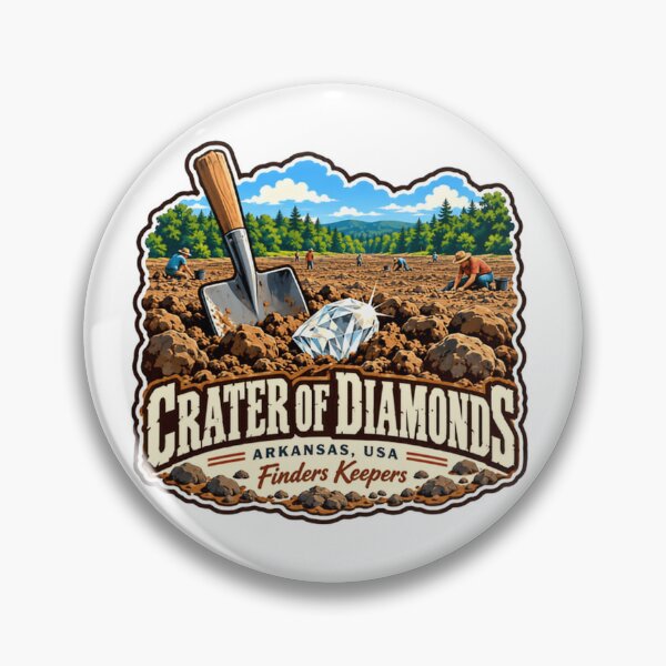 Item preview, Crater Of Diamonds Arkansas USA Finders Keepers Diamond Hunter Gem Prospector designed and sold by Simsimah26Parks.
