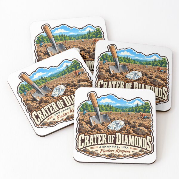 Item preview, Crater Of Diamonds Arkansas USA Finders Keepers Diamond Hunter Gem Prospector designed and sold by Simsimah26Parks.