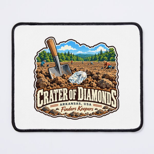 Item preview, Crater Of Diamonds Arkansas USA Finders Keepers Diamond Hunter Gem Prospector designed and sold by Simsimah26Parks.