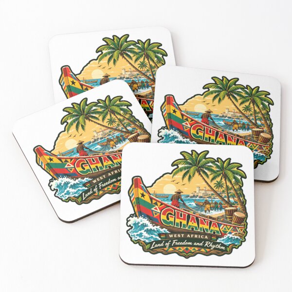 Item preview, Ghana West Africa Land Of Freedom And Rhythm Ghanaian Culture Travel Souvenir designed and sold by JonesFlora2025.