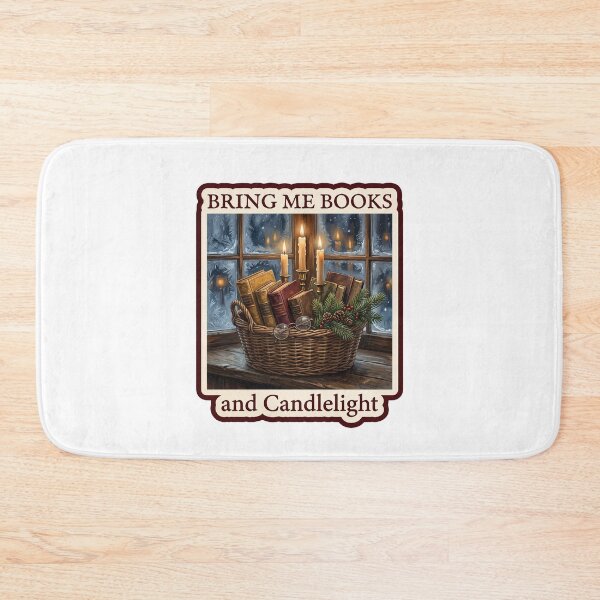 Item preview, Books and Candlelight — Dark Academia Christmas designed and sold by TheCalmEdit.