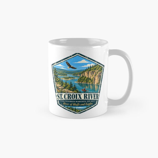 Item preview, St. Croix River Wisconsin Minnesota Usa River Of Bluffs And Eagles Nature Outdoors Travel Souvenir designed and sold by Simsimah26Parks.