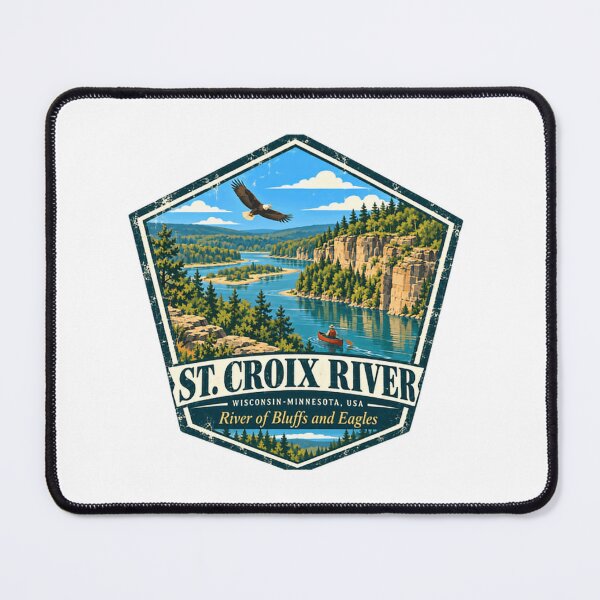 Item preview, St. Croix River Wisconsin Minnesota Usa River Of Bluffs And Eagles Nature Outdoors Travel Souvenir designed and sold by Simsimah26Parks.