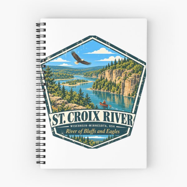 Item preview, St. Croix River Wisconsin Minnesota Usa River Of Bluffs And Eagles Nature Outdoors Travel Souvenir designed and sold by Simsimah26Parks.