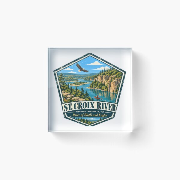 Item preview, St. Croix River Wisconsin Minnesota Usa River Of Bluffs And Eagles Nature Outdoors Travel Souvenir designed and sold by Simsimah26Parks.