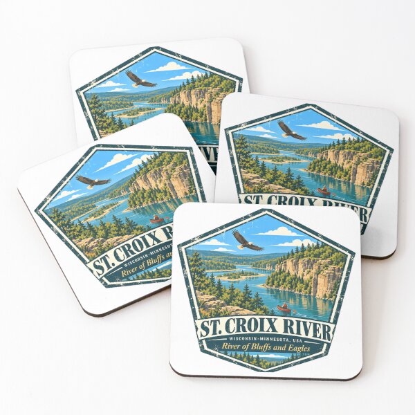 Item preview, St. Croix River Wisconsin Minnesota Usa River Of Bluffs And Eagles Nature Outdoors Travel Souvenir designed and sold by Simsimah26Parks.