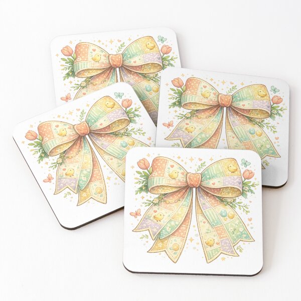 Item preview, Pastel Easter Bow Cute Chicks Eggs Spring Floral Coquette Design designed and sold by inkoutninja.