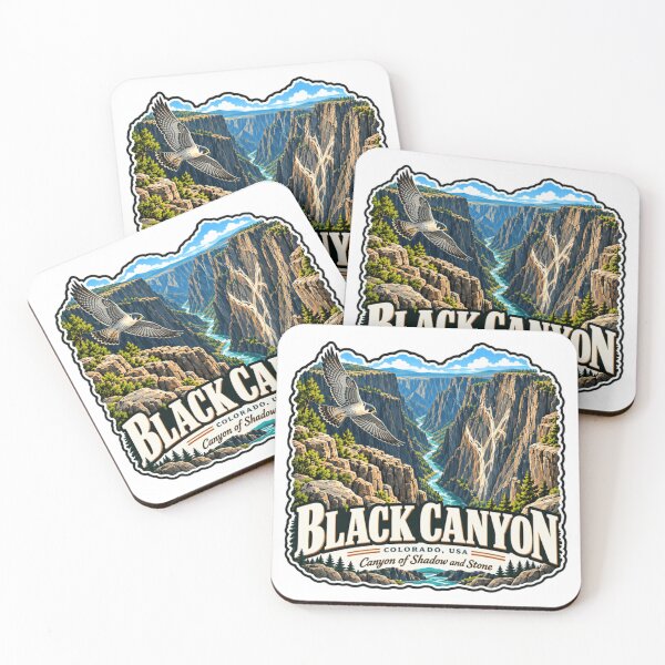 Item preview, Black Canyon Colorado USA National Park Visitor Canyon Of Shadow And Stone designed and sold by JonesFlora2025.