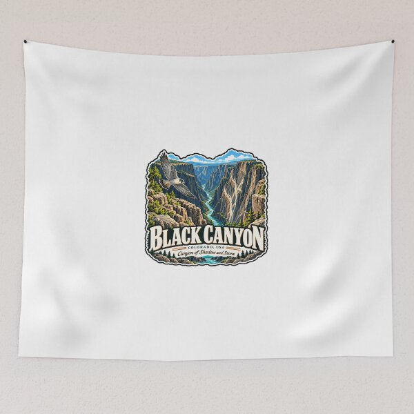 Item preview, Black Canyon Colorado USA National Park Visitor Canyon Of Shadow And Stone designed and sold by JonesFlora2025.