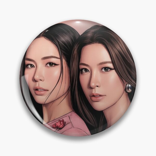 Item preview, BS & PT BinOon Portrait Khom Khlang Sapphic Thai GL Kdrama Actress LGBTQ+ Cartoon Art Wall Decor Comic Print Poster Shirt Cell  designed and sold by Mind Space.