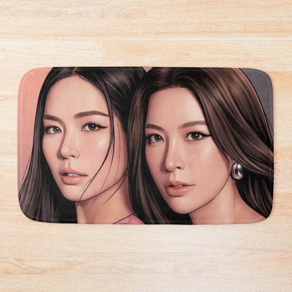 Item preview, BS & PT BinOon Portrait Khom Khlang Sapphic Thai GL Kdrama Actress LGBTQ+ Cartoon Art Wall Decor Comic Print Poster Shirt Cell  designed and sold by Mind Space.