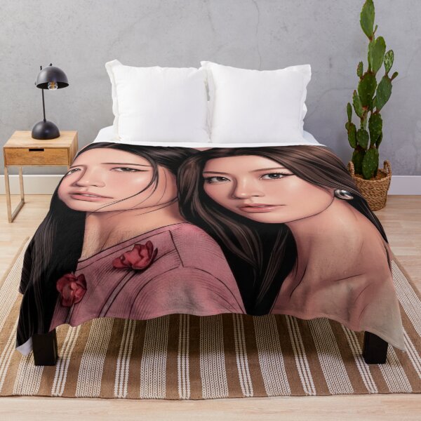 Item preview, BS & PT BinOon Portrait Khom Khlang Sapphic Thai GL Kdrama Actress LGBTQ+ Cartoon Art Wall Decor Comic Print Poster Shirt Cell designed and sold by Mind Space.