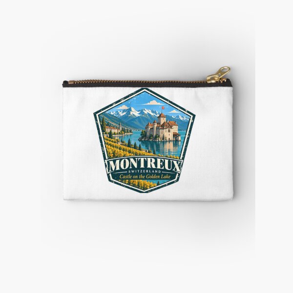 Item preview, Montreux Switzerland Castle On The Golden Lake European Travel Souvenir Vacation designed and sold by Simsimah26Parks.