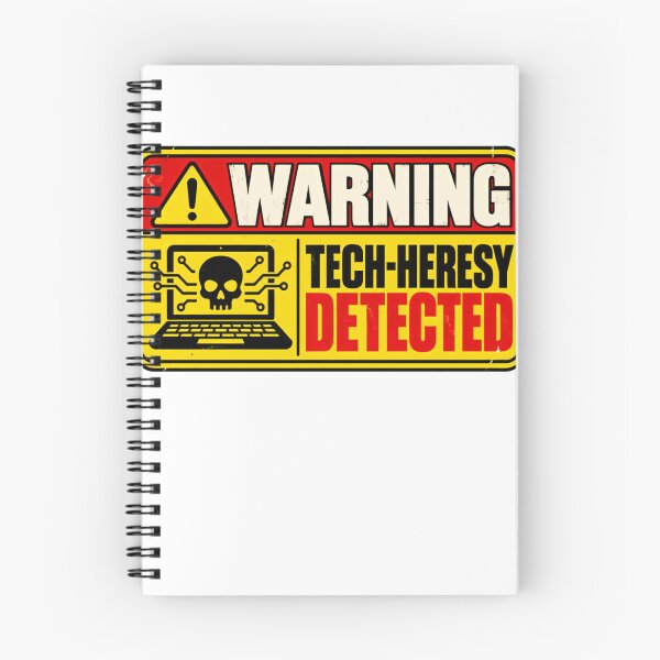 Item preview, Warning Tech-Heresy Detected Programmer Developer IT Cybersecurity designed and sold by HumansStuck12.