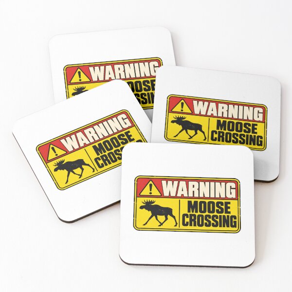 Item preview, Warning Moose Crossing Wildlife Outdoors Hunter designed and sold by HumansStuck12.