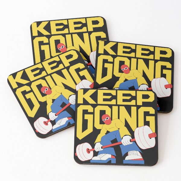 Item preview, Keep Going Gym Motivation Masked Weightlifter designed and sold by zan-mf.