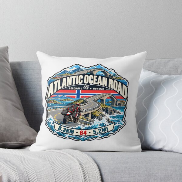 Item preview, Atlantic Ocean Road Nordmøre Norway Motorcycle Traveler designed and sold by NightGlyph.