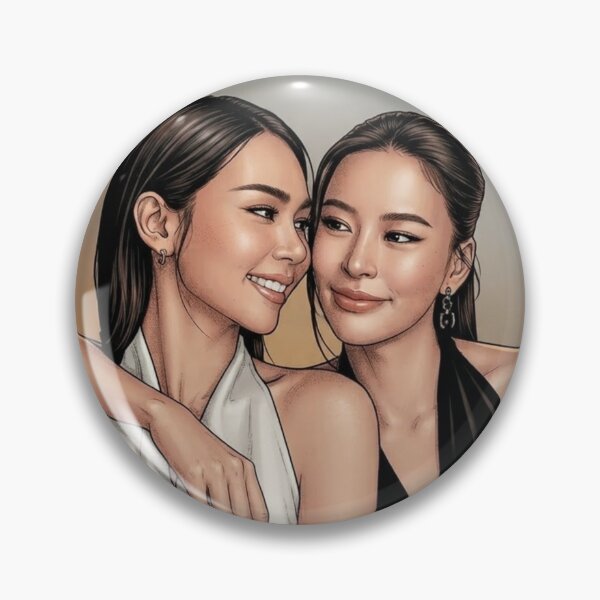 Item preview, BS & PT BinOon Karma Khom Khlang Sapphic Thai GL Kdrama Actress LGBTQ+ Cartoon Art Wall Decor Comic Print Poster Shirt Cell  designed and sold by Mind Space.