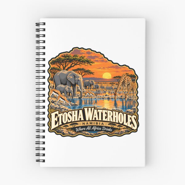 Item preview, Etosha Waterholes Namibia Where All Africa Drinks African Safari Wildlife Travel designed and sold by NeedForParks.