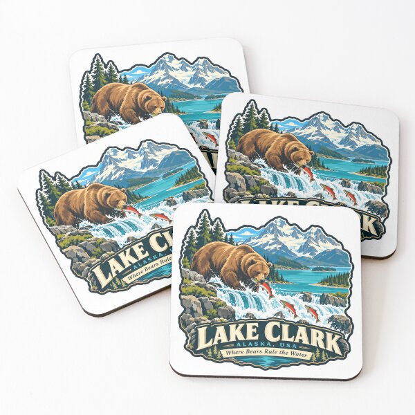 Item preview, Lake Clark Alaska, USA Where Bears Rule The Water Wilderness Bear Fishing Traveler designed and sold by NightGlyph.