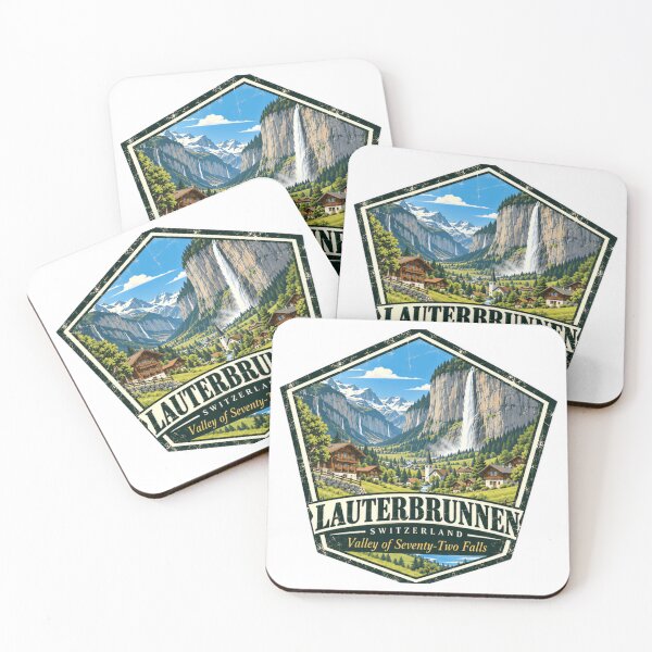 Item preview, Lauterbrunnen Switzerland Valley Of Seventy-Two Falls Travel Vacation Souvenir designed and sold by NightGlyph.