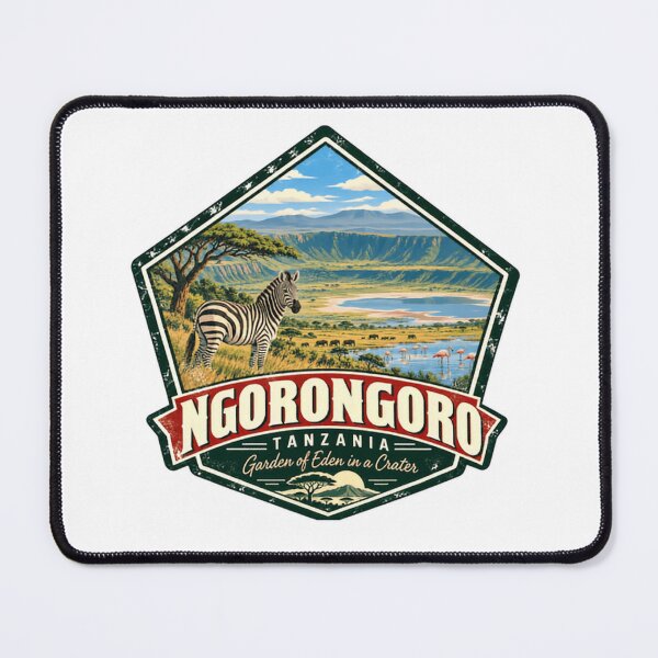 Item preview, Ngorongoro Tanzania Garden Of Eden In A Crater Safari Wildlife Explorer designed and sold by RetroMini2026.