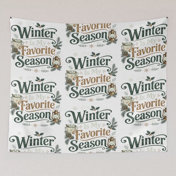 Item preview, Winter Is My Favorite Season Vintage Illustration designed and sold by GlaSher.