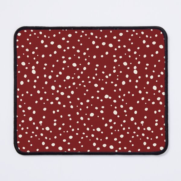 Item preview, Hand-Drawn Polka Dot Cream Burgundy designed and sold by Designs by christel_treiber.