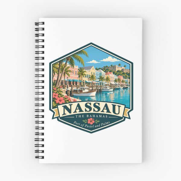 Item preview, Nassau The Bahamas Port Of Pastel And Palms Travel Vacation Souvenir designed and sold by NightGlyph.