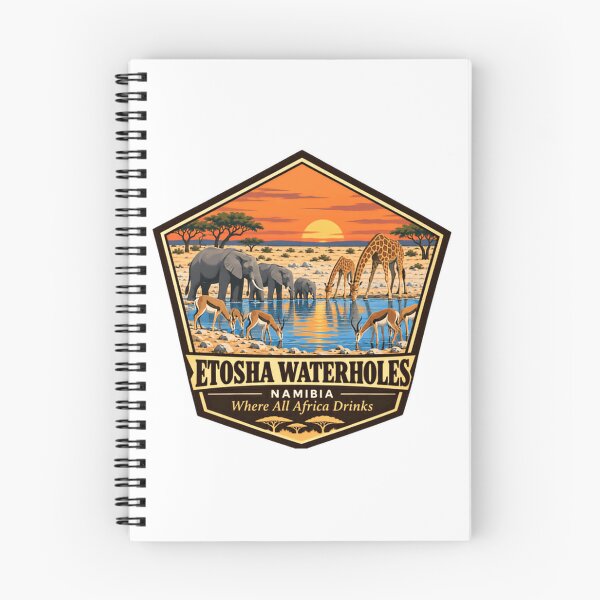 Item preview, Etosha Waterholes Namibia Where All Africa Drinks Safari Wildlife Explorer designed and sold by NeedForParks.