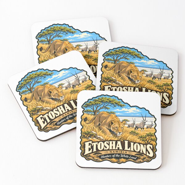 Item preview, Etosha Lions Namibia Hunters Of The White Land Safari Wildlife Travel designed and sold by NeedForParks.