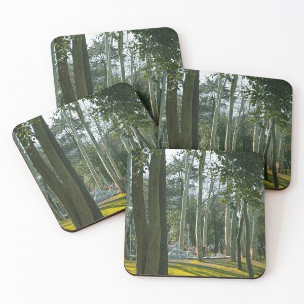 Item preview, Morning Sunlight Streaming Through Tall Trees In Public Park designed and sold by Hutchingse.