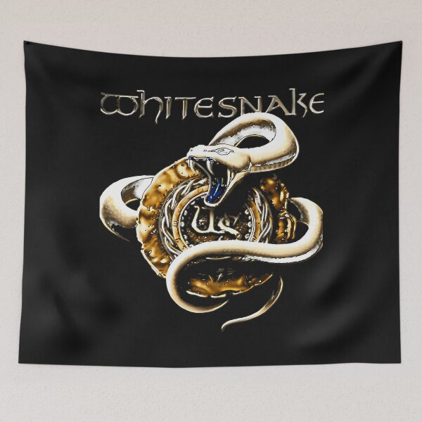 Item preview, Coiled White Snake Emblem For Whitesnake designed and sold by DeborahChav.