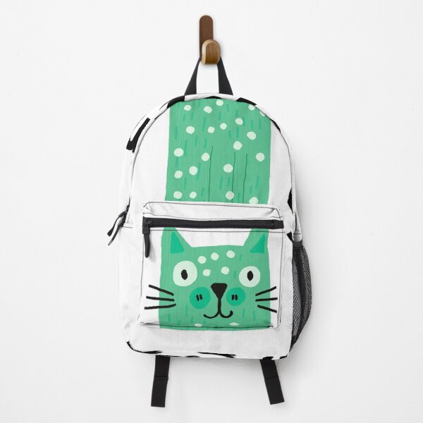 Item preview, Long Story Short Tall Green Spotted Cat designed and sold by Fani*.