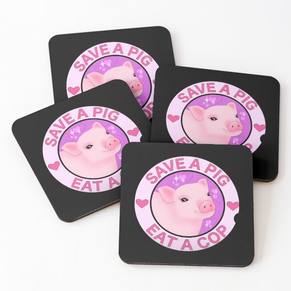 Item preview, Save A Pig Eat A Cop Sticker designed and sold by seratiolane.