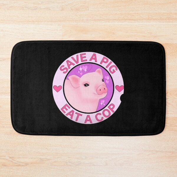 Item preview, Save A Pig Eat A Cop Sticker designed and sold by seratiolane.