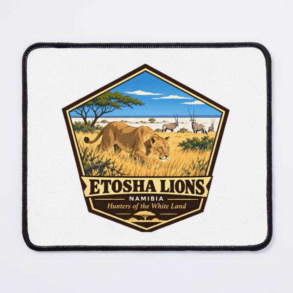 Item preview, Etosha Lions Namibia Hunters Of The White Land African Safari Wildlife Travel designed and sold by NeedForParks.