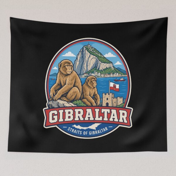Item preview, Gibraltar Monkeys designed and sold by CassandraCasey.