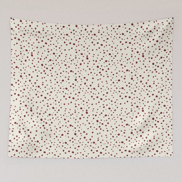 Item preview, Hand-Drawn Polka Dot Burgundy on cream designed and sold by Designs by christel_treiber.