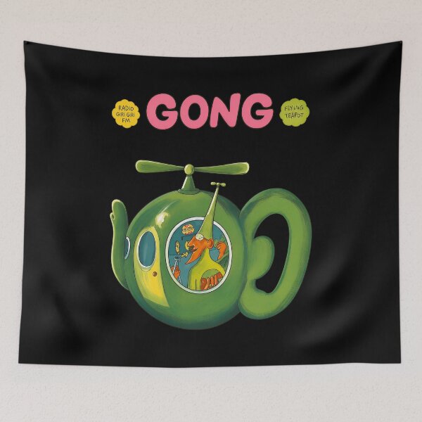Item preview, GONG Flying Teapot Psychedelic Music Art designed and sold by KarienaleeKk.