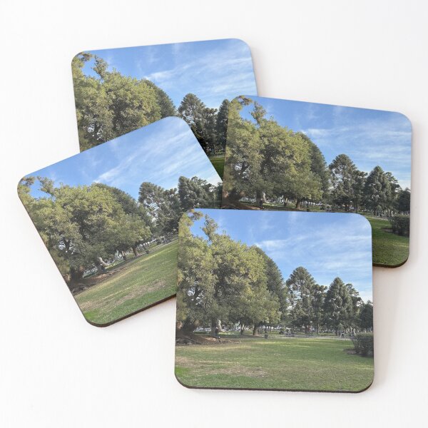 Item preview, Spacious Green Lawn Surrounded By Lush Trees In Urban Park designed and sold by Hutchingse.