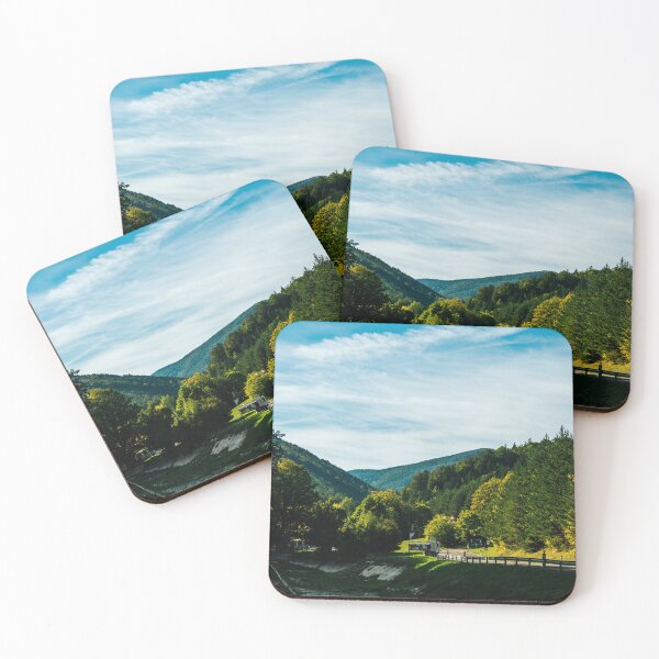 Item preview, Shallow Stream Flowing Through Forested Mountain Valley designed and sold by Hutchingse.
