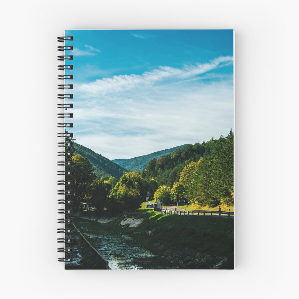Item preview, Shallow Stream Flowing Through Forested Mountain Valley designed and sold by Hutchingse.
