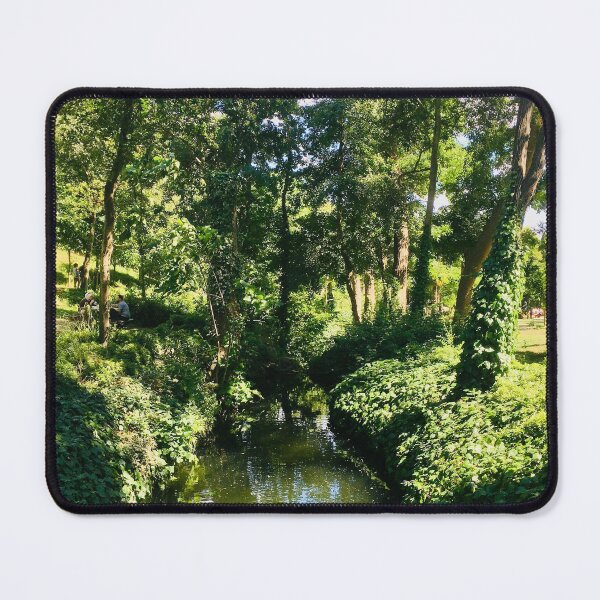 Item preview, Tranquil Stream Flowing Through Dense Green Forest designed and sold by Hutchingse.