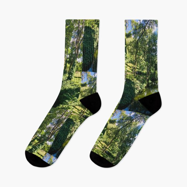 Item preview, Tranquil Stream Flowing Through Dense Green Forest designed and sold by Hutchingse.