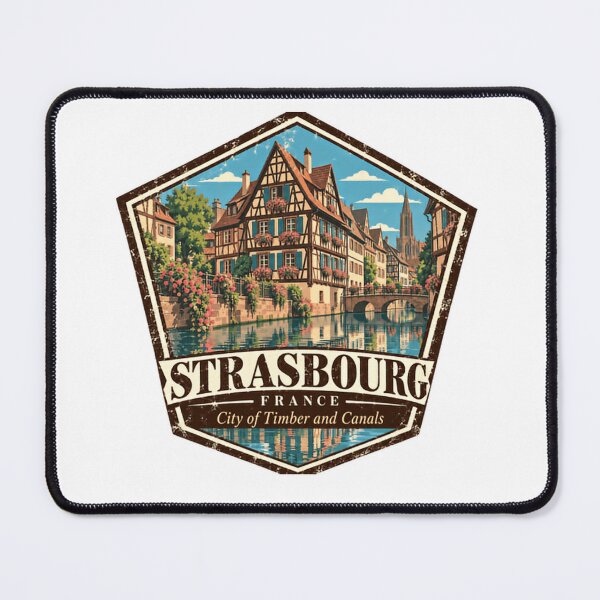 Item preview, Strasbourg France City Of Timber And Canals Travel Souvenir European City designed and sold by RetroMini2026.
